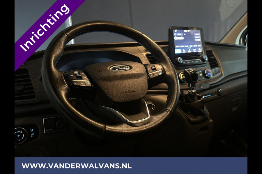 Ford Transit Custom 2.0 TDCI 130 pk L1H1 inrichting Euro6 Airco | Camera | LED | Apple Carplay | Cruisecontrol Parkeersensoren, Bijrijdersbank, 2500kg trekvermogen, stoelverwarming, verwarmde voorruit