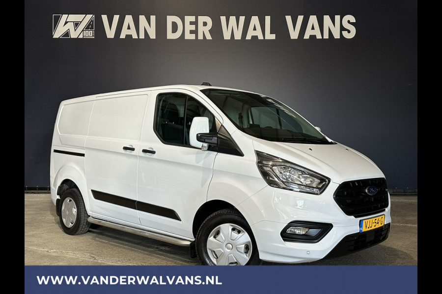 Ford Transit Custom 2.0 TDCI 130pk L1H1 Euro6 Airco | Navigatie | LED | Apple Carplay | 2500kg Trekhaak Android Auto, Cruisecontrol, Sidebars, Verwarmde Voorruit, Bijrijdersbank, Parkeersensoren