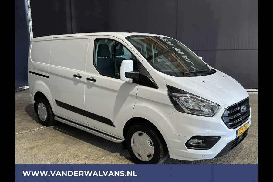 Ford Transit Custom 2.0 TDCI 130pk L1H1 Euro6 Airco | Navigatie | LED | Apple Carplay | 2500kg Trekhaak Android Auto, Cruisecontrol, Sidebars, Verwarmde Voorruit, Bijrijdersbank, Parkeersensoren