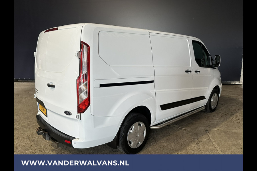 Ford Transit Custom 2.0 TDCI 130pk L1H1 Euro6 Airco | Navigatie | LED | Apple Carplay | 2500kg Trekhaak Android Auto, Cruisecontrol, Sidebars, Verwarmde Voorruit, Bijrijdersbank, Parkeersensoren