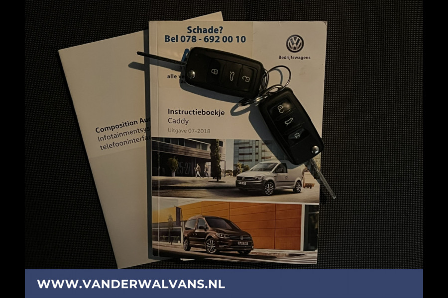 Volkswagen Caddy 2.0 TDI 102pk L2H1 Maxi Euro6 Airco | Cruisecontrol | 1500kg Trekhaak Zijdeur