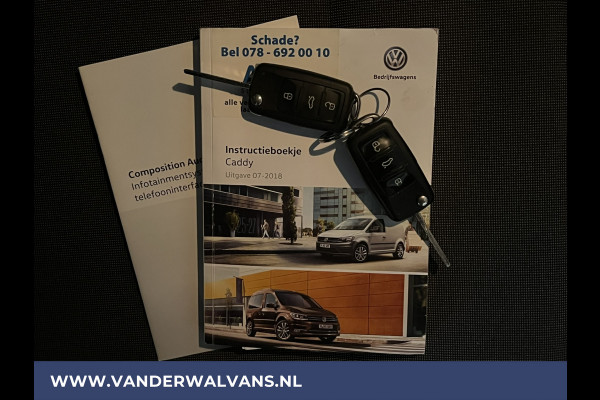 Volkswagen Caddy 2.0 TDI 102pk L2H1 Maxi Euro6 Airco | Cruisecontrol | 1500kg Trekhaak Zijdeur