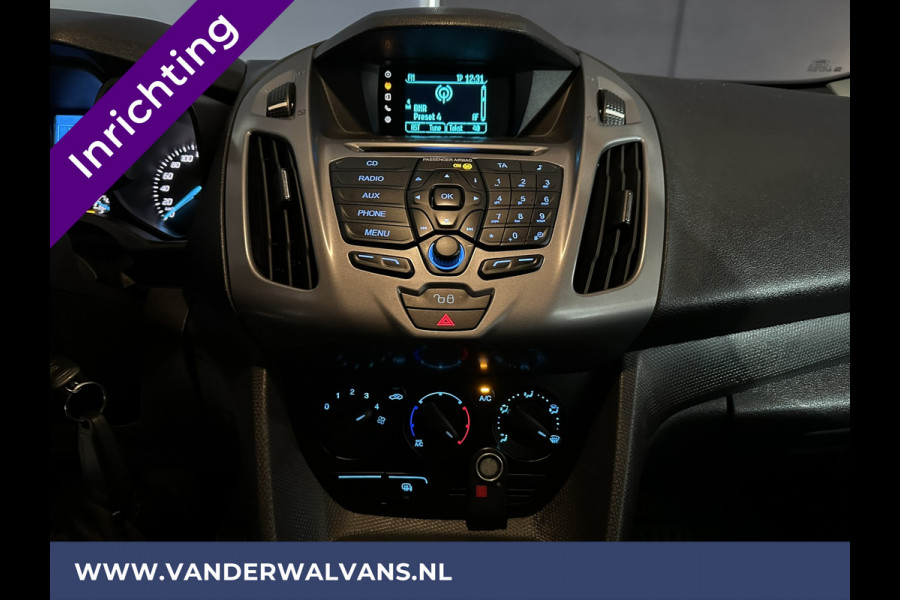 Ford Transit Connect 1.5 TDCI 101pk L1H1 inrichting Euro6 Airco | Trekhaak | Cruisecontrol kast, zijdeur