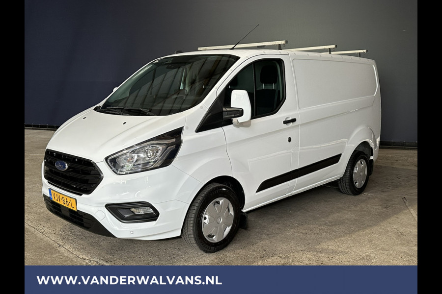 Ford Transit Custom 2.0 TDCI L1H1 Euro6 Airco | Camera | LED | Apple Carplay | Android Auto | 2500kg Trekhaak Cruisecontrol, Parkeersensoren, Verwarmde voorruit, Dakdragers, Bijrijdersbank