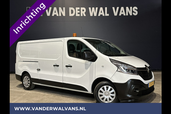 Renault Trafic 2.0 dCi 120pk L2H1 inrichting Euro6 Airco | Navigatie | LED | Camera | Cruisecontrol | Trekhaak Parkeersensoren, Bijrijdersbank