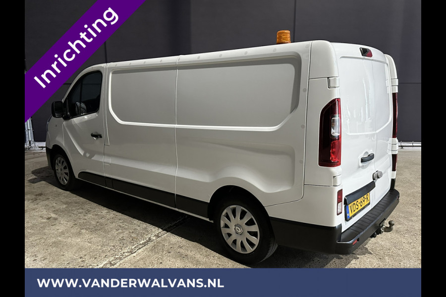 Renault Trafic 2.0 dCi 120pk L2H1 inrichting Euro6 Airco | Navigatie | LED | Camera | Cruisecontrol | Trekhaak Parkeersensoren, Bijrijdersbank