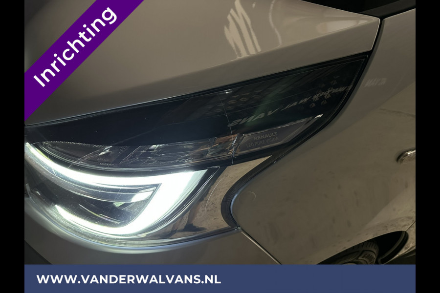 Renault Trafic 2.0 dCi 120pk L2H1 inrichting Euro6 Airco | Navigatie | LED | Camera | Cruisecontrol | Trekhaak Parkeersensoren, Bijrijdersbank