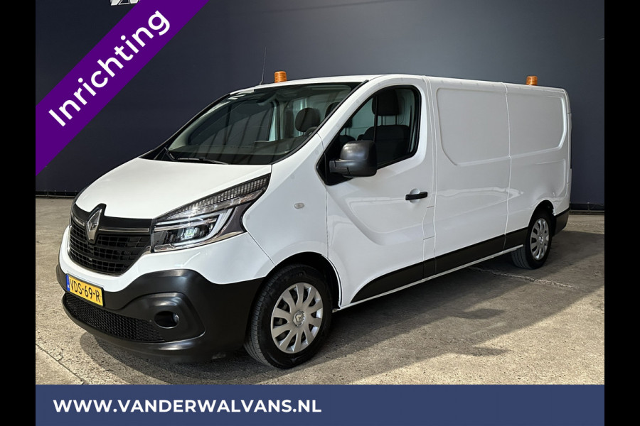 Renault Trafic 2.0 dCi 120pk L2H1 inrichting Euro6 Airco | Navigatie | LED | Camera | Cruisecontrol | Trekhaak Parkeersensoren, Bijrijdersbank
