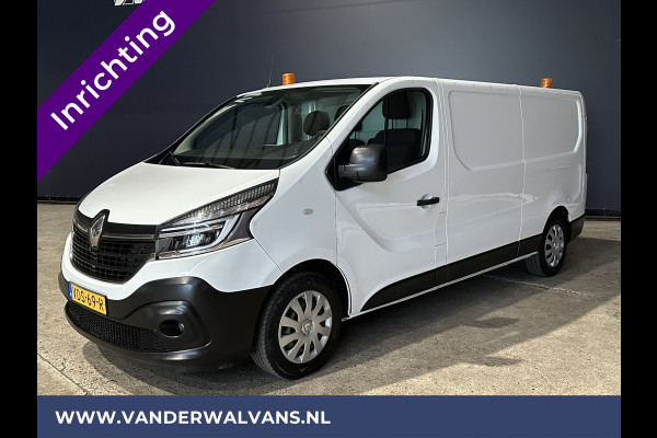 Renault Trafic 2.0 dCi 120pk L2H1 inrichting Euro6 Airco | Navigatie | LED | Camera | Cruisecontrol | Trekhaak Parkeersensoren, Bijrijdersbank