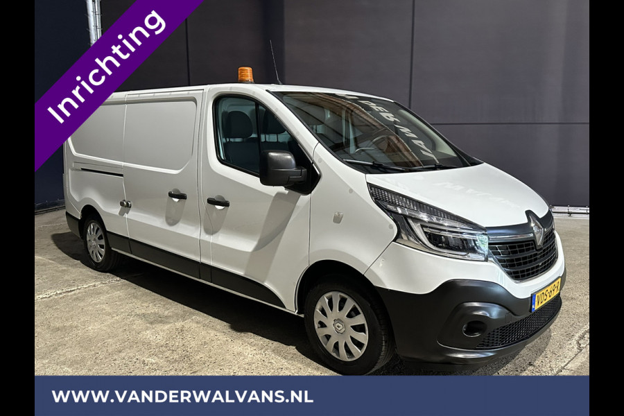 Renault Trafic 2.0 dCi 120pk L2H1 inrichting Euro6 Airco | Navigatie | LED | Camera | Cruisecontrol | Trekhaak Parkeersensoren, Bijrijdersbank
