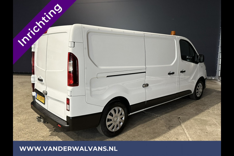 Renault Trafic 2.0 dCi 120pk L2H1 inrichting Euro6 Airco | Navigatie | LED | Camera | Cruisecontrol | Trekhaak Parkeersensoren, Bijrijdersbank