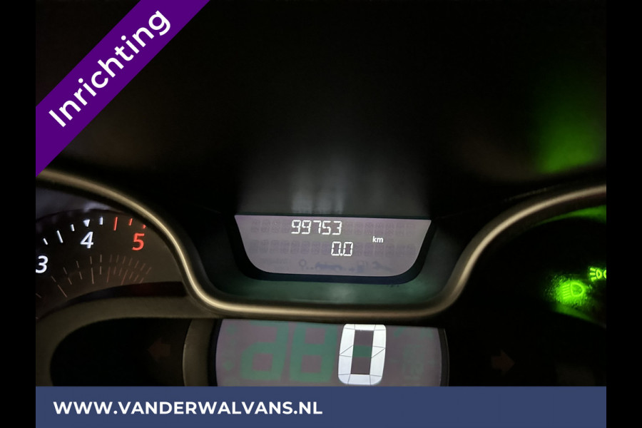 Renault Trafic 2.0 dCi 120pk L2H1 inrichting Euro6 Airco | Navigatie | LED | Camera | Cruisecontrol | Trekhaak Parkeersensoren, Bijrijdersbank