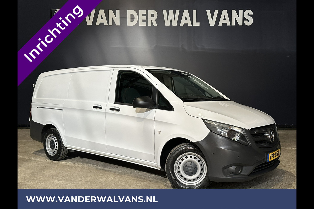 Mercedes-Benz Vito 116 CDI 164pk L2H1 inrichting Euro6 Airco | Camera | Navigatie | Trekhaak | Apple Carplay Android auto, cruisecontrol, parkeersensoren Mercedes-Benz Vito 116 CDI 164pk L2H1 inrichting Euro6 Airco | Camera | Navigatie | Trekhaak | Apple Carplay Android auto, cruisecontrol, parkeersensoren
