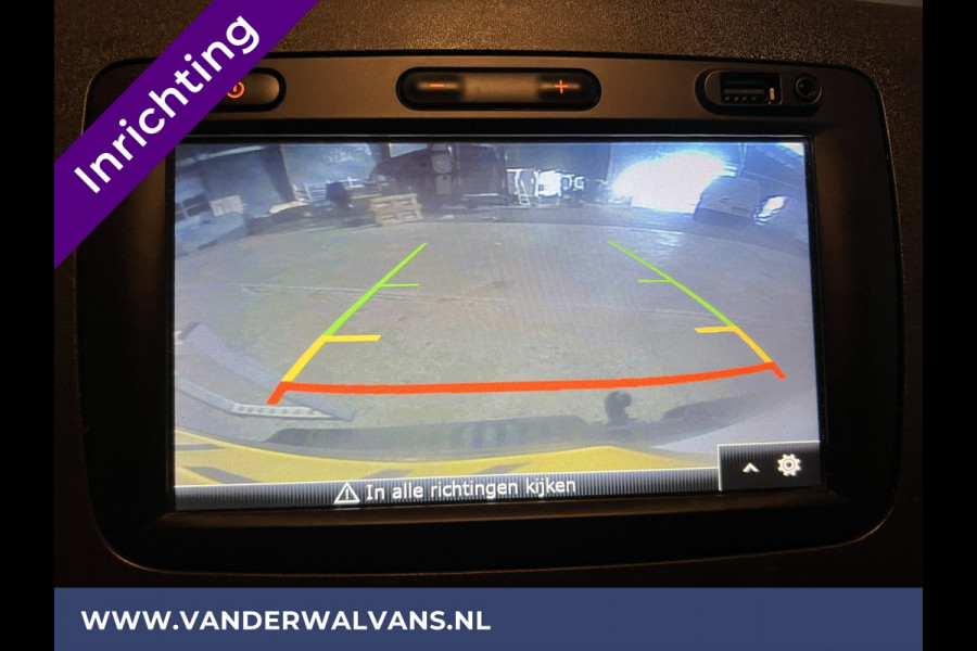 Opel Movano 2.3 CDTI 146pk L2H2 inrichting Euro6 Airco | Imperiaal | Omvormer | Camera | 2500kg Trekhaak Navigatie, Cruisecontrol, Trap, Parkeersensoren, Bijrijdersbank