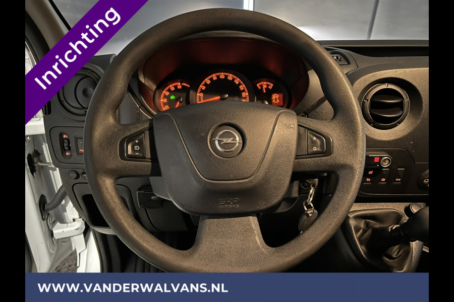Opel Movano 2.3 CDTI 146pk L2H2 inrichting Euro6 Airco | Imperiaal | Omvormer | Camera | 2500kg Trekhaak Navigatie, Cruisecontrol, Trap, Parkeersensoren, Bijrijdersbank