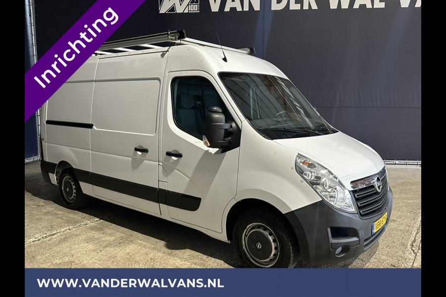 Opel Movano 2.3 CDTI 146pk L2H2 inrichting Euro6 Airco | Imperiaal | Omvormer | Camera | 2500kg Trekhaak Navigatie, Cruisecontrol, Trap, Parkeersensoren, Bijrijdersbank