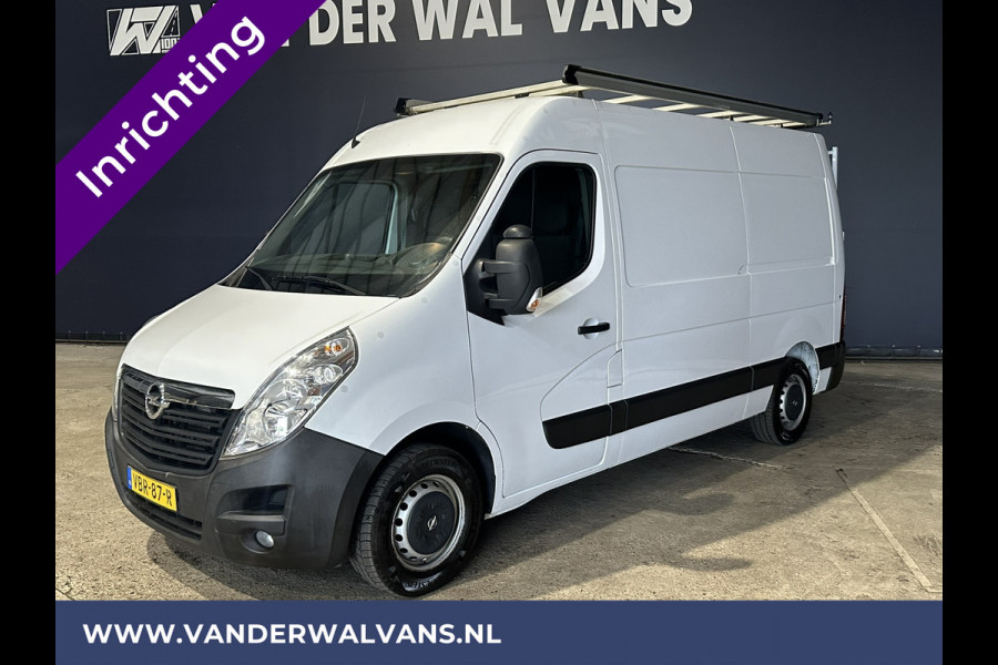Opel Movano 2.3 CDTI 146pk L2H2 inrichting Euro6 Airco | Imperiaal | Omvormer | Camera | 2500kg Trekhaak Navigatie, Cruisecontrol, Trap, Parkeersensoren, Bijrijdersbank