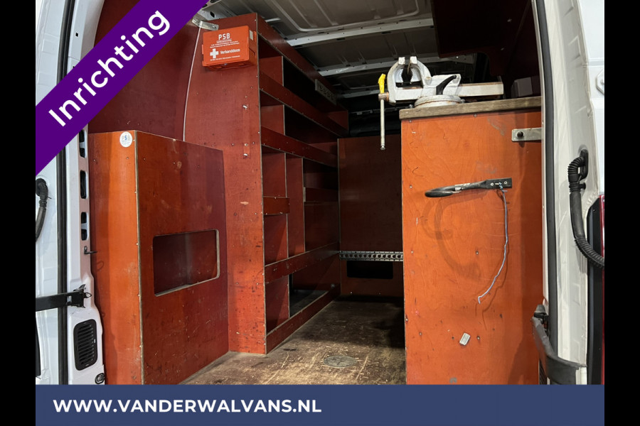 Opel Movano 2.3 CDTI 146pk L2H2 inrichting Euro6 Airco | Imperiaal | Omvormer | Camera | 2500kg Trekhaak Navigatie, Cruisecontrol, Trap, Parkeersensoren, Bijrijdersbank