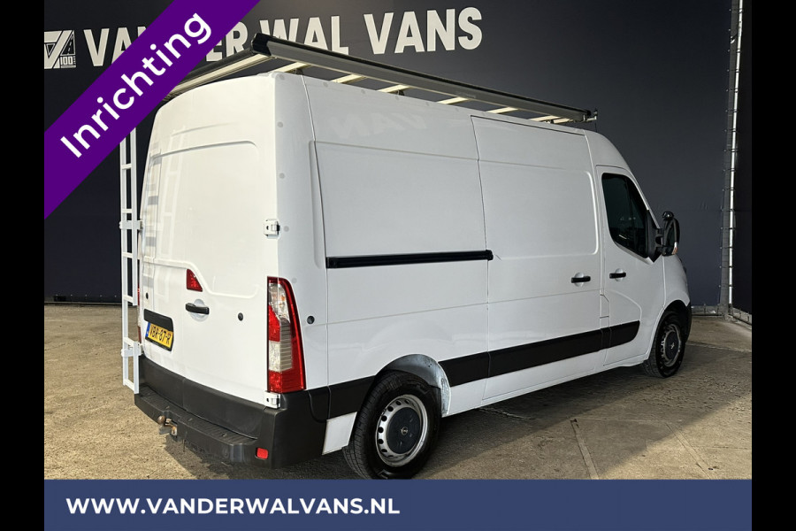 Opel Movano 2.3 CDTI 146pk L2H2 inrichting Euro6 Airco | Imperiaal | Omvormer | Camera | 2500kg Trekhaak Navigatie, Cruisecontrol, Trap, Parkeersensoren, Bijrijdersbank