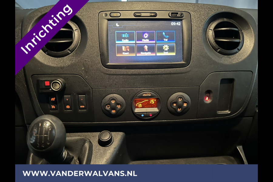 Opel Movano 2.3 CDTI 146pk L2H2 inrichting Euro6 Airco | Imperiaal | Omvormer | Camera | 2500kg Trekhaak Navigatie, Cruisecontrol, Trap, Parkeersensoren, Bijrijdersbank