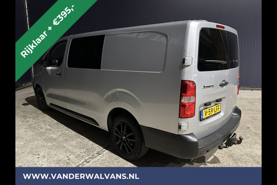 Citroën Jumpy 2.0 BlueHDI **MARGE, GEEN BTW** 123pk L3H1 XL Dubbele cabine Euro6 RIJKLAAR Airco | Apple Carplay Navigatie, Cruisecontrol, 2500kg Trekhaak, Parkeersensoren, 5-Zits, lichtmetalen velgen
