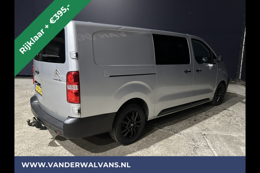 Citroën Jumpy 2.0 BlueHDI **MARGE, GEEN BTW** 123pk L3H1 XL Dubbele cabine Euro6 RIJKLAAR Airco | Apple Carplay Navigatie, Cruisecontrol, 2500kg Trekhaak, Parkeersensoren, 5-Zits, lichtmetalen velgen