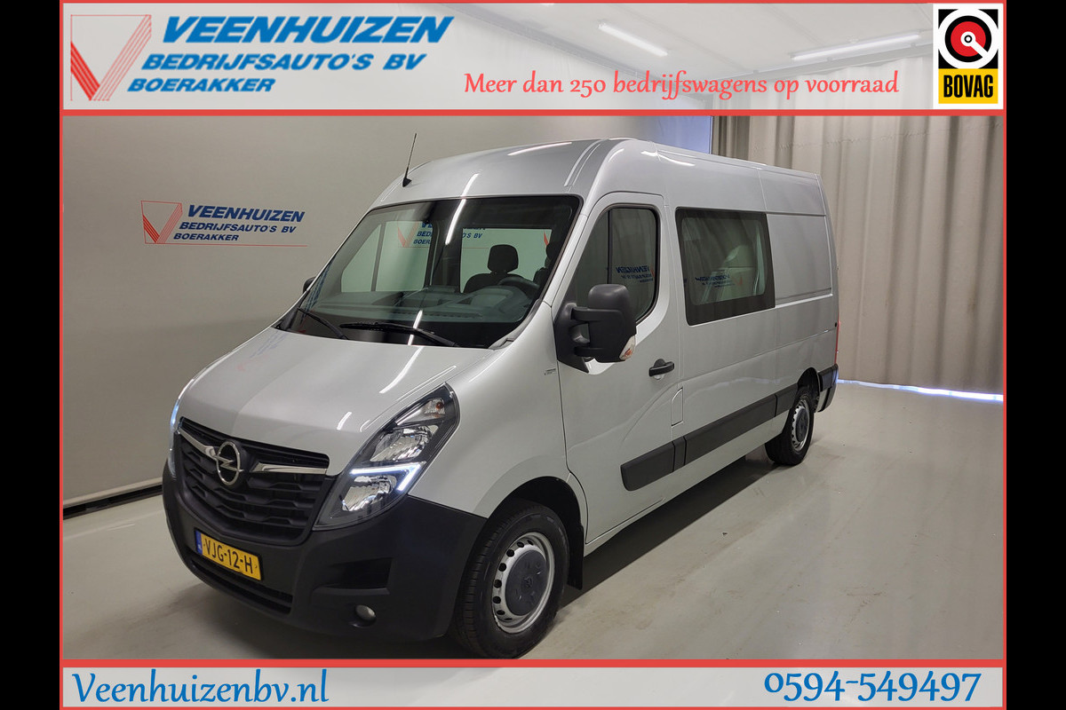 Opel Movano 2.3Turbo 150pk L2/H2 Dubbele Cabine Euro 6!