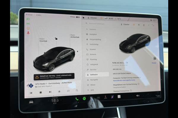 Tesla Model 3 Long Range RWD 75 kWh 1e Eigenaar,Autopilot,Panodak,BTW Auto,Leder,360 Camera,NL Auto,N.A.P,Nieuwe APK bij Aflevering