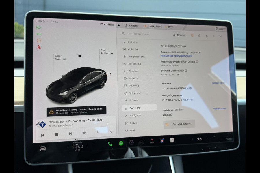 Tesla Model 3 Long Range RWD 75 kWh 1e Eigenaar,Autopilot,Panodak,BTW Auto,Leder,360 Camera,NL Auto,N.A.P,Nieuwe APK bij Aflevering