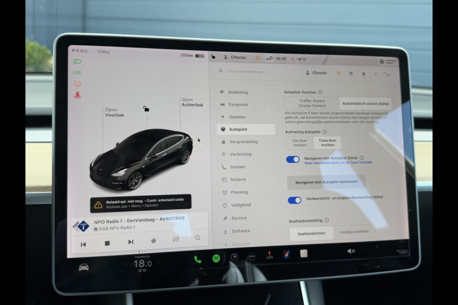 Tesla Model 3 Long Range RWD 75 kWh 1e Eigenaar,Autopilot,Panodak,BTW Auto,Leder,360 Camera,NL Auto,N.A.P,Nieuwe APK bij Aflevering