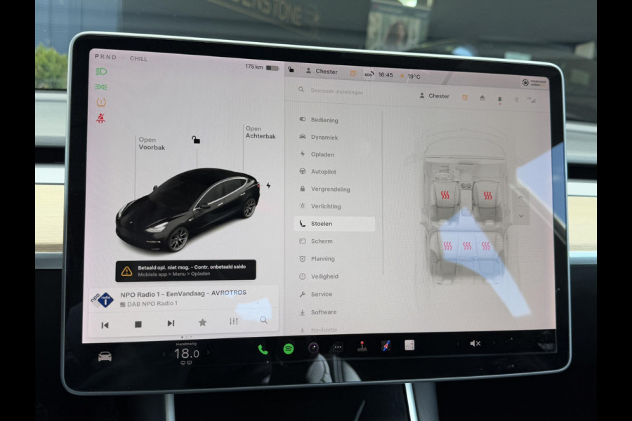 Tesla Model 3 Long Range RWD 75 kWh 1e Eigenaar,Autopilot,Panodak,BTW Auto,Leder,360 Camera,NL Auto,N.A.P,Nieuwe APK bij Aflevering