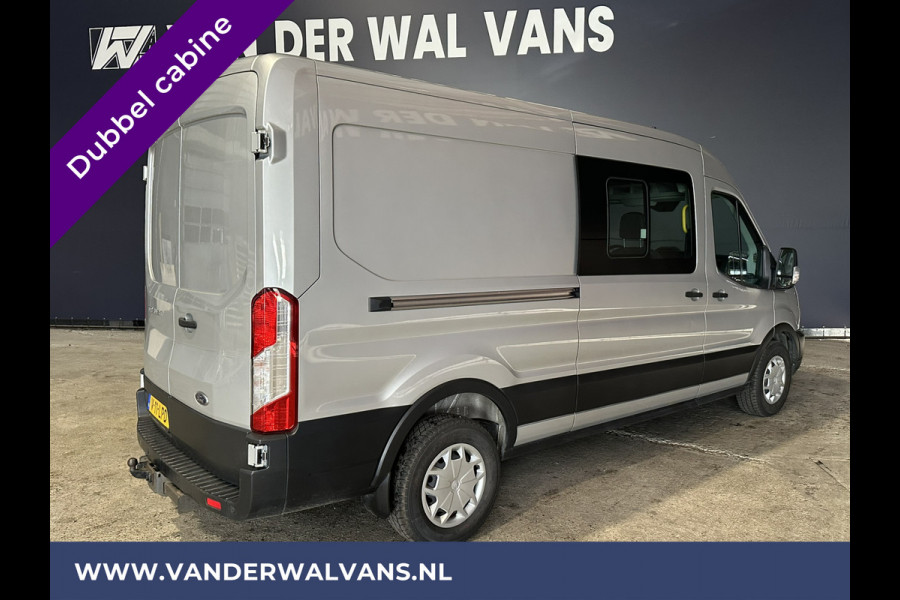 Ford Transit 2.0 TDCI 131pk L3H2 Dubbele Cabine Euro6 Airco | 6-zits | 2500kg Trekhaak | Cruisecontrol | Parkeersensoren Verwarmde voorruit