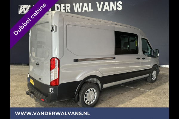 Ford Transit 2.0 TDCI 131pk L3H2 Dubbele Cabine Euro6 Airco | 6-zits | 2500kg Trekhaak | Cruisecontrol | Parkeersensoren Verwarmde voorruit