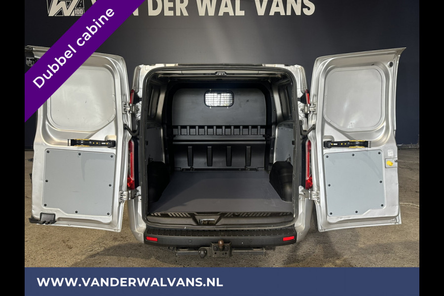 Ford Transit Custom 2.0 TDCI 130pk L2H1 Dubbele Cabine Euro6 Airco | Camera | LED | Apple Carplay | 5-Zits | Dakdragers Isofix, Android Auto, Cruisecontrol, 2800kg Trekhaak, Parkeersensoren, Stoelverwarming, Verwarmde voorruit