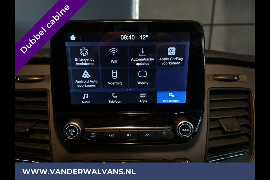 Ford Transit Custom 2.0 TDCI 130pk L2H1 Dubbele Cabine Euro6 Airco | Camera | LED | Apple Carplay | 5-Zits | Dakdragers Isofix, Android Auto, Cruisecontrol, 2800kg Trekhaak, Parkeersensoren, Stoelverwarming, Verwarmde voorruit