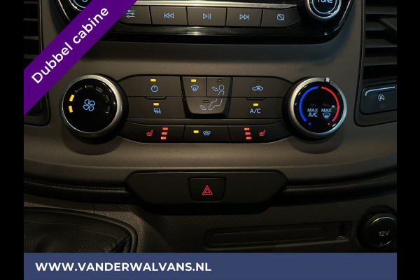 Ford Transit Custom 2.0 TDCI 130pk L2H1 Dubbele Cabine Euro6 Airco | Camera | LED | Apple Carplay | 5-Zits | Dakdragers Isofix, Android Auto, Cruisecontrol, 2800kg Trekhaak, Parkeersensoren, Stoelverwarming, Verwarmde voorruit