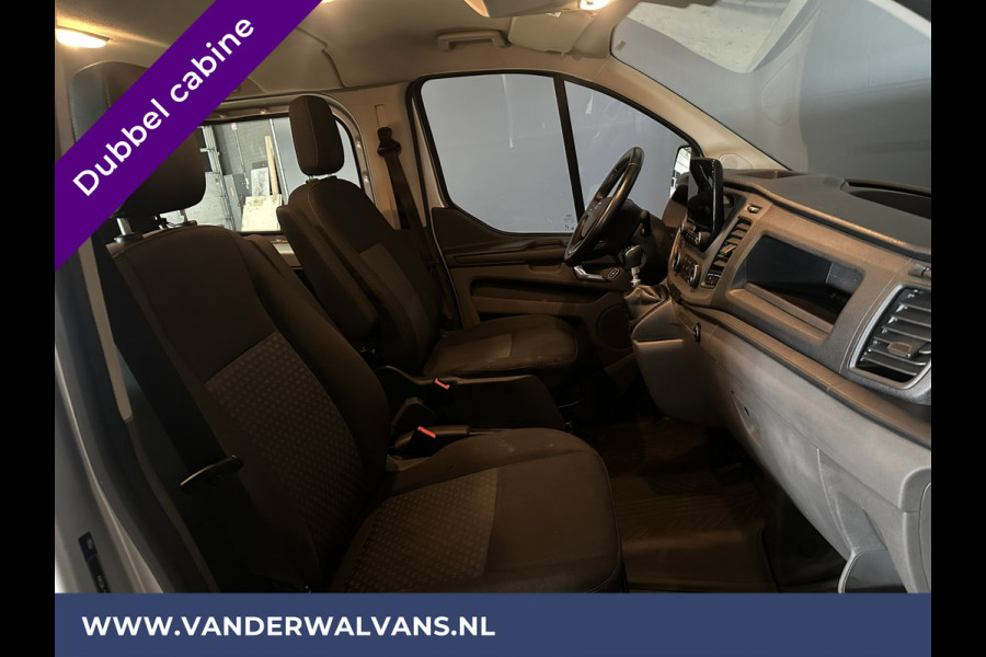 Ford Transit Custom 2.0 TDCI 130pk L2H1 Dubbele Cabine Euro6 Airco | Camera | LED | Apple Carplay | 5-Zits | Dakdragers Isofix, Android Auto, Cruisecontrol, 2800kg Trekhaak, Parkeersensoren, Stoelverwarming, Verwarmde voorruit