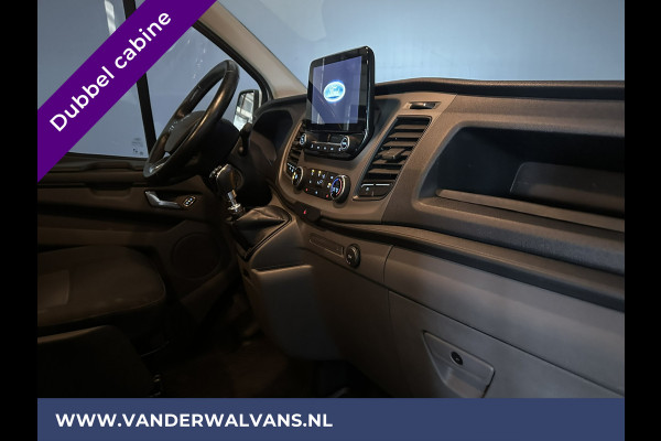 Ford Transit Custom 2.0 TDCI 130pk L2H1 Dubbele Cabine Euro6 Airco | Camera | LED | Apple Carplay | 5-Zits | Dakdragers Isofix, Android Auto, Cruisecontrol, 2800kg Trekhaak, Parkeersensoren, Stoelverwarming, Verwarmde voorruit