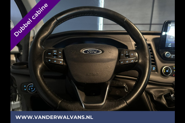 Ford Transit Custom 2.0 TDCI 130pk L2H1 Dubbele Cabine Euro6 Airco | Camera | LED | Apple Carplay | 5-Zits | Dakdragers Isofix, Android Auto, Cruisecontrol, 2800kg Trekhaak, Parkeersensoren, Stoelverwarming, Verwarmde voorruit