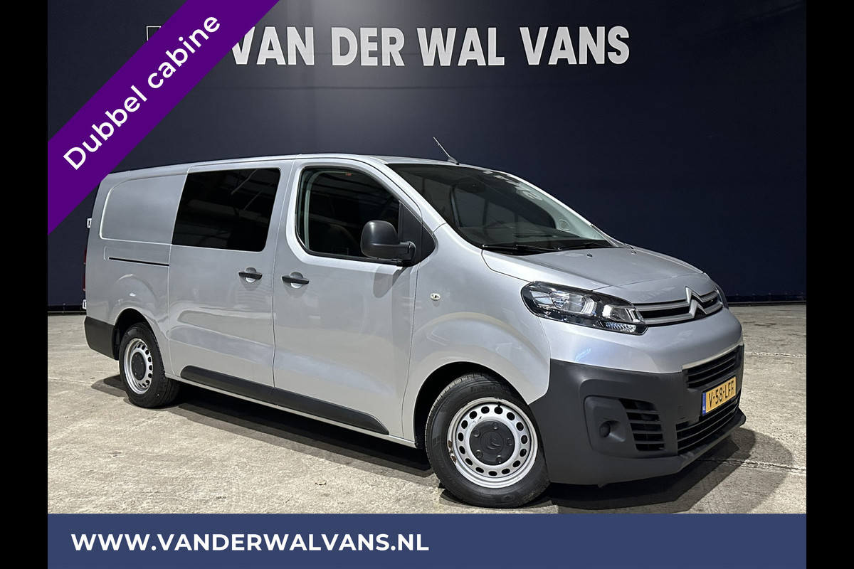 Citroën Jumpy 2.0 BlueHDI **MARGE, GEEN BTW** 123pk L3H1 XL Dubbele cabine Euro6 Airco | 2500kg Trekhaak Navigatie, Cruisecontrol, Apple Carplay, Parkeersensoren, 5-Zits Citroën Jumpy 2.0 BlueHDI **MARGE, GEEN BTW** 123pk L3H1 XL Dubbele cabine Euro6 Airco | 2500kg Trekhaak Navigatie, Cruisecontrol, Apple Carplay, Parkeersensoren, 5-Zits