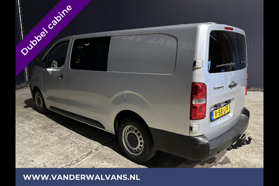 Citroën Jumpy 2.0 BlueHDI **MARGE, GEEN BTW** 123pk L3H1 XL Dubbele cabine Euro6 Airco | 2500kg Trekhaak Navigatie, Cruisecontrol, Apple Carplay, Parkeersensoren, 5-Zits
