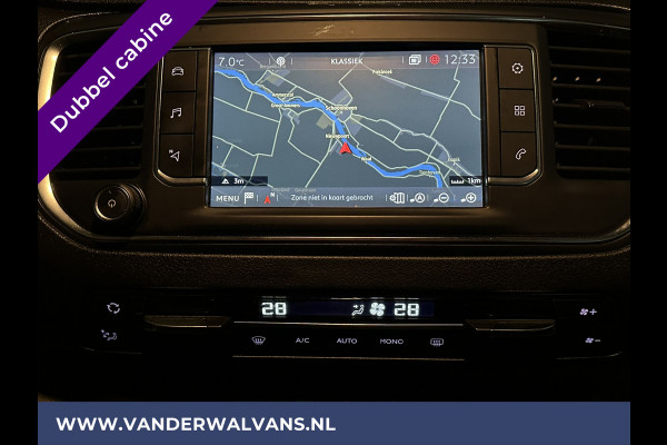Citroën Jumpy 2.0 BlueHDI **MARGE, GEEN BTW** 123pk L3H1 XL Dubbele cabine Euro6 Airco | 2500kg Trekhaak Navigatie, Cruisecontrol, Apple Carplay, Parkeersensoren, 5-Zits