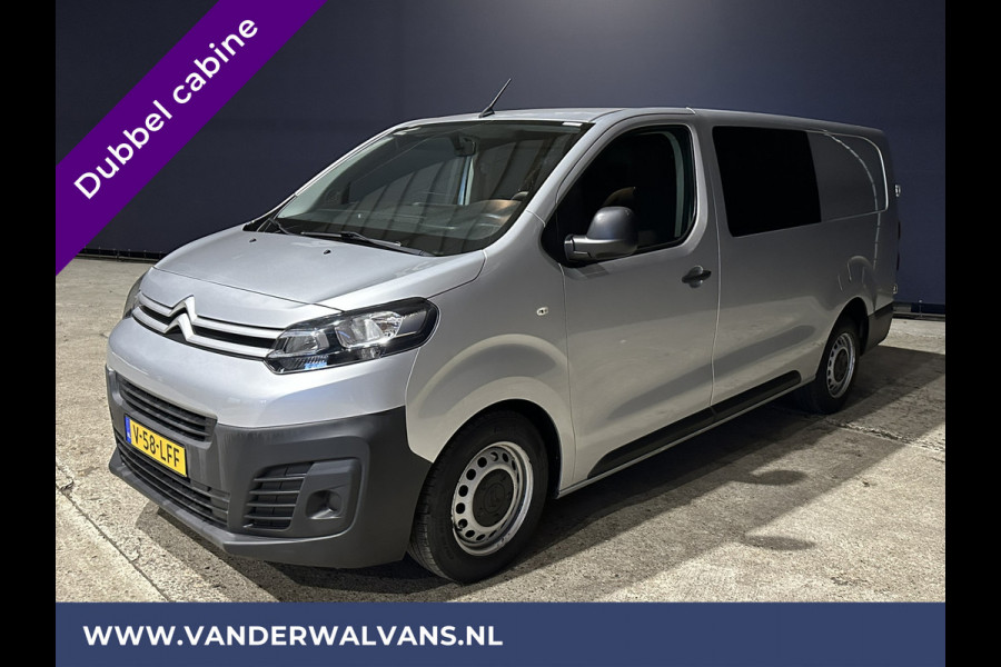 Citroën Jumpy 2.0 BlueHDI **MARGE, GEEN BTW** 123pk L3H1 XL Dubbele cabine Euro6 Airco | 2500kg Trekhaak Navigatie, Cruisecontrol, Apple Carplay, Parkeersensoren, 5-Zits