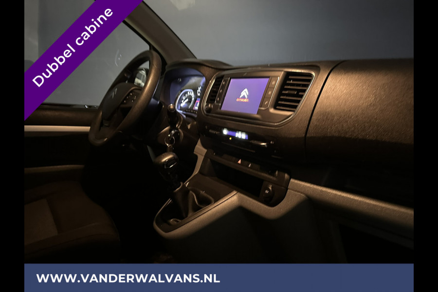 Citroën Jumpy 2.0 BlueHDI **MARGE, GEEN BTW** 123pk L3H1 XL Dubbele cabine Euro6 Airco | 2500kg Trekhaak Navigatie, Cruisecontrol, Apple Carplay, Parkeersensoren, 5-Zits