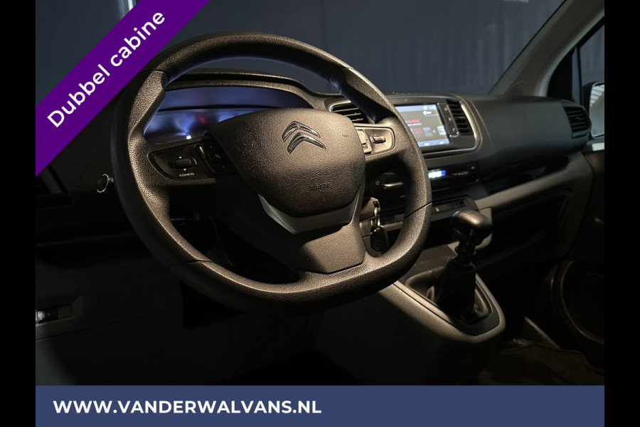 Citroën Jumpy 2.0 BlueHDI **MARGE, GEEN BTW** 123pk L3H1 XL Dubbele cabine Euro6 Airco | 2500kg Trekhaak Navigatie, Cruisecontrol, Apple Carplay, Parkeersensoren, 5-Zits