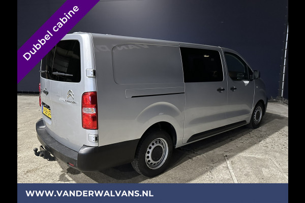 Citroën Jumpy 2.0 BlueHDI **MARGE, GEEN BTW** 123pk L3H1 XL Dubbele cabine Euro6 Airco | 2500kg Trekhaak Navigatie, Cruisecontrol, Apple Carplay, Parkeersensoren, 5-Zits