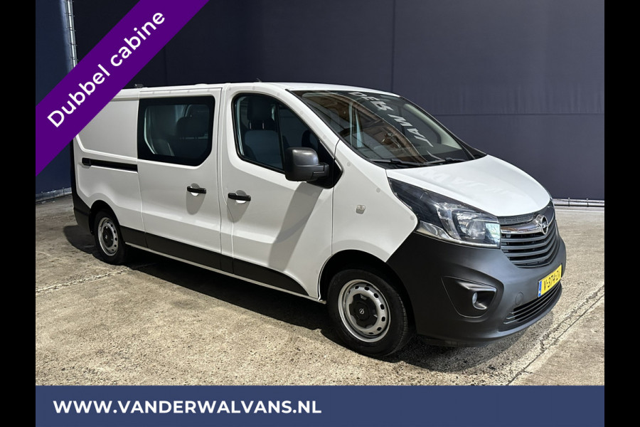 Opel Vivaro 1.6 CDTI 125 pk L2H1 Dubbele Cabine Euro6 Airco | Navigatie | Camera | 5-Zits | Trekhaak cruisecontrol, parkeersensoren