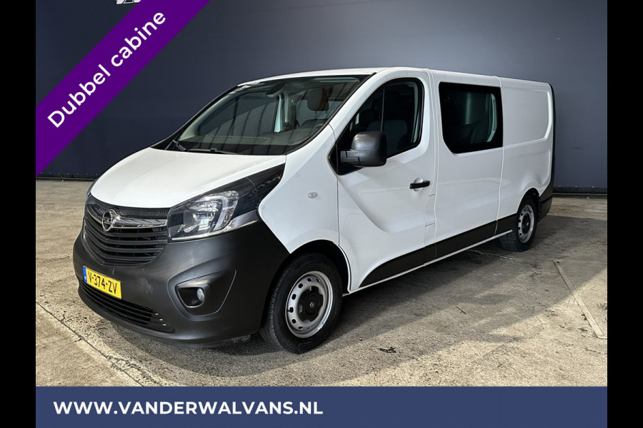 Opel Vivaro 1.6 CDTI 125 pk L2H1 Dubbele Cabine Euro6 Airco | Navigatie | Camera | 5-Zits | Trekhaak cruisecontrol, parkeersensoren