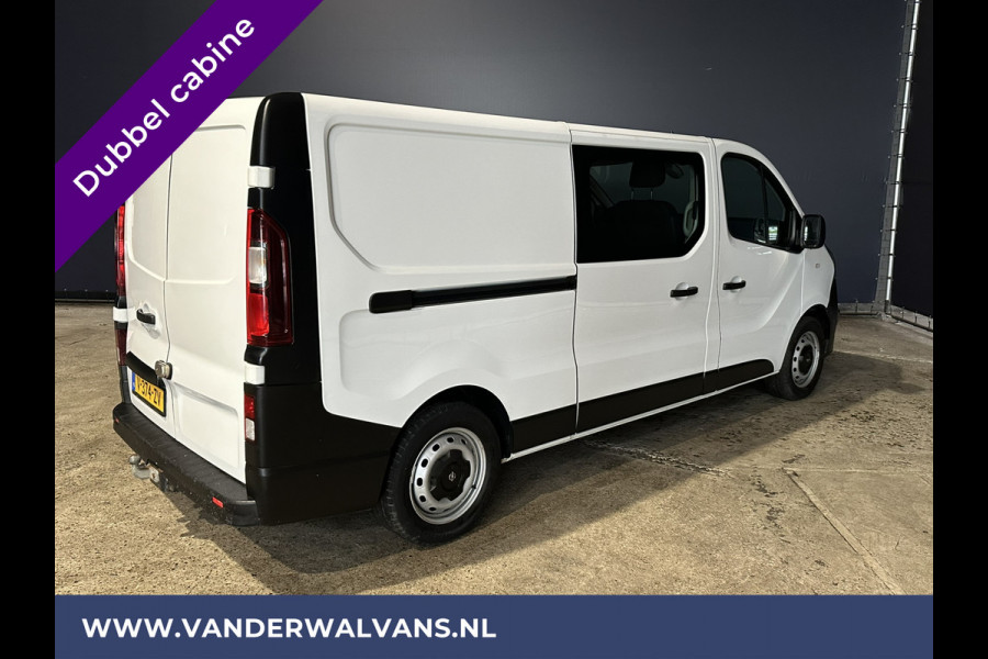 Opel Vivaro 1.6 CDTI 125 pk L2H1 Dubbele Cabine Euro6 Airco | Navigatie | Camera | 5-Zits | Trekhaak cruisecontrol, parkeersensoren