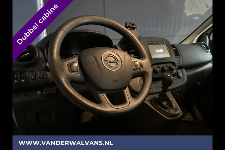 Opel Vivaro 1.6 CDTI 125 pk L2H1 Dubbele Cabine Euro6 Airco | Navigatie | Camera | 5-Zits | Trekhaak cruisecontrol, parkeersensoren